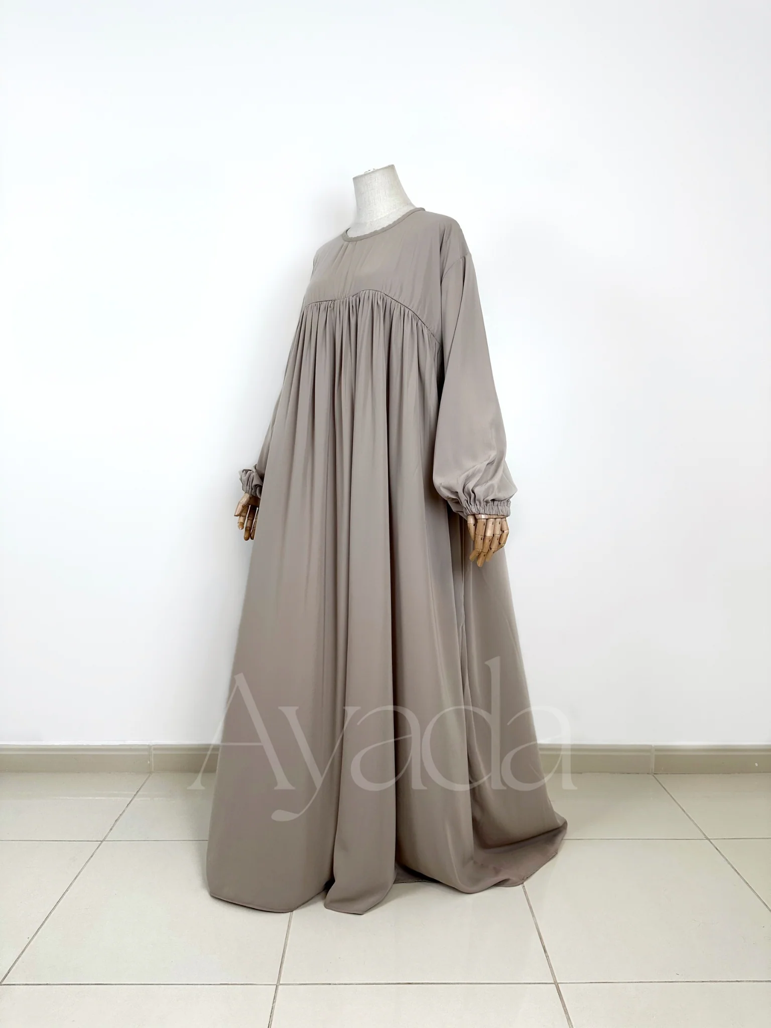 Abaya Manche Ballon Whoolpeach Royal - Image 11