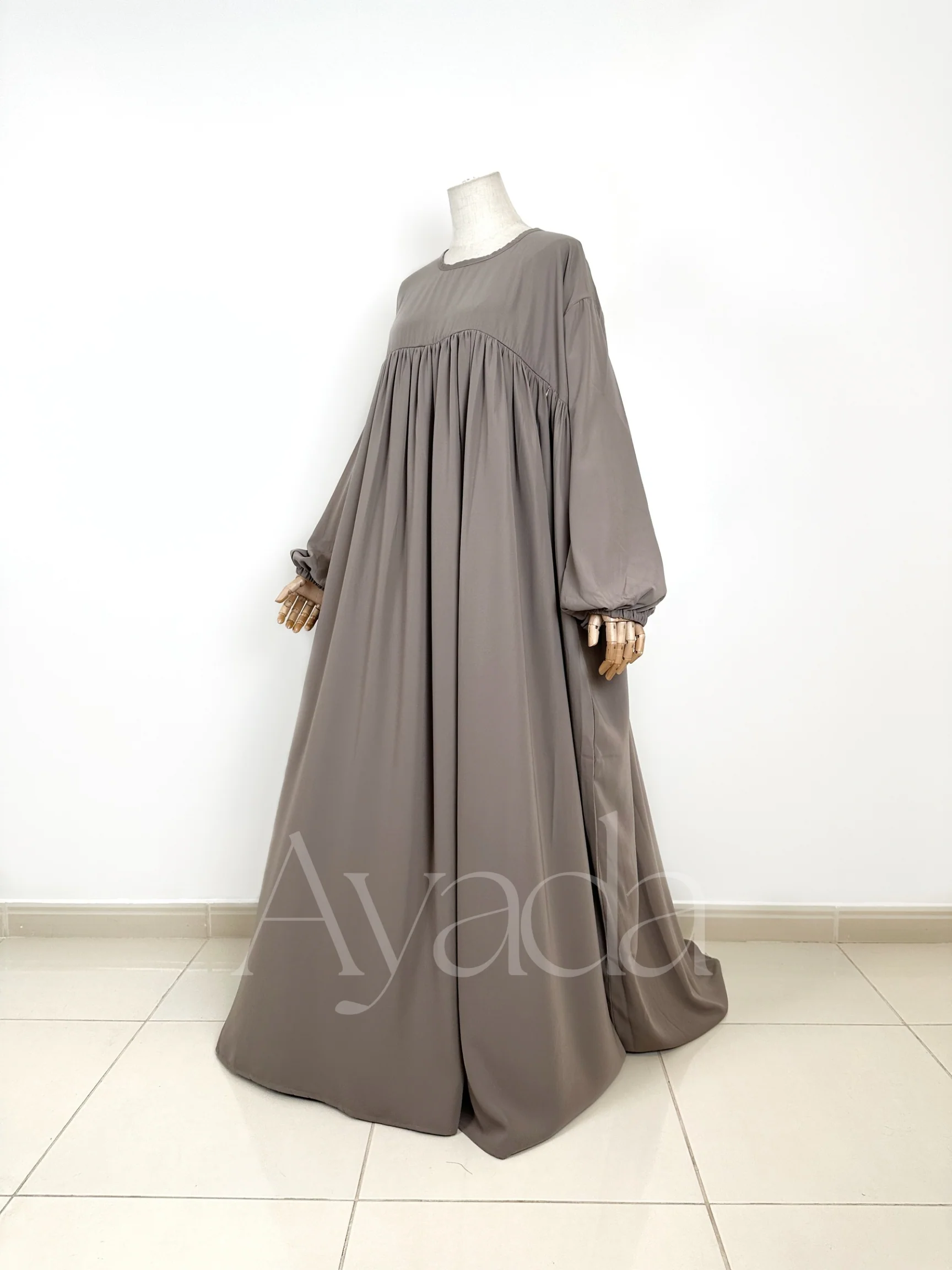 Abaya Manche Ballon Whoolpeach Royal - Image 14