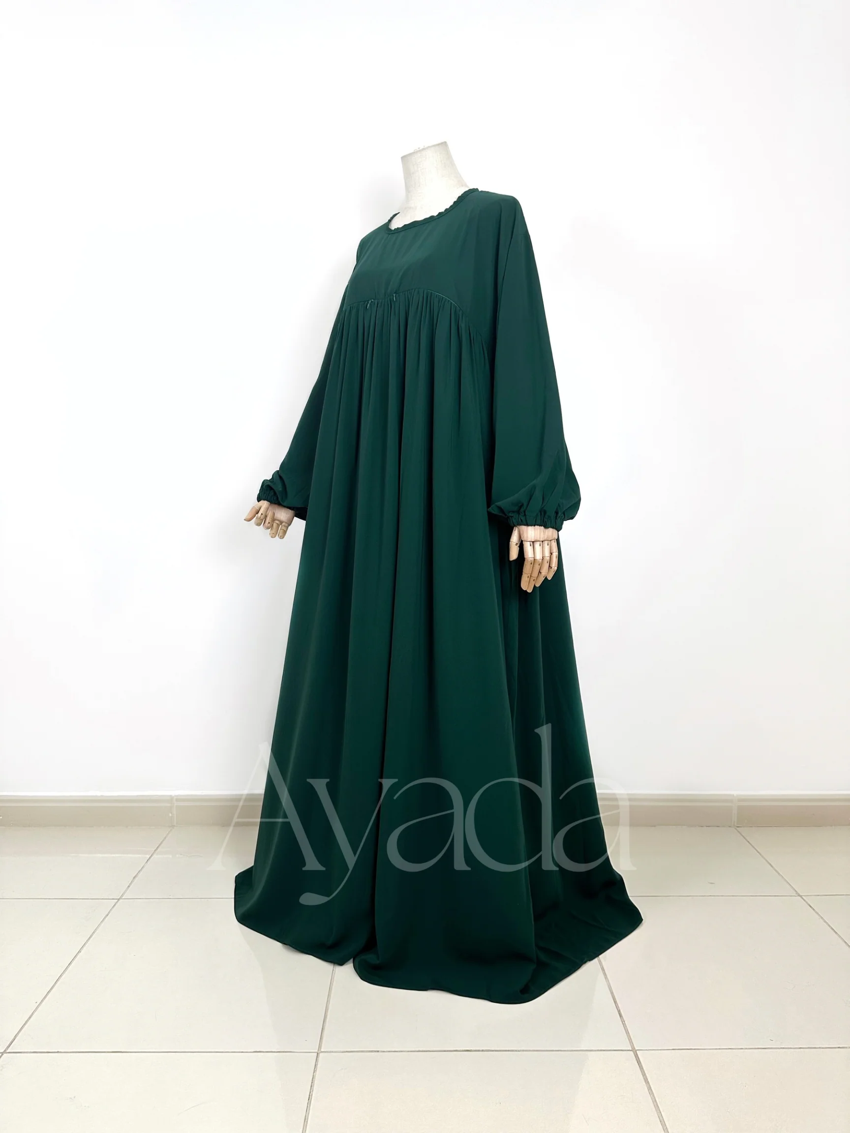 Abaya Manche Ballon Whoolpeach Royal - Image 16