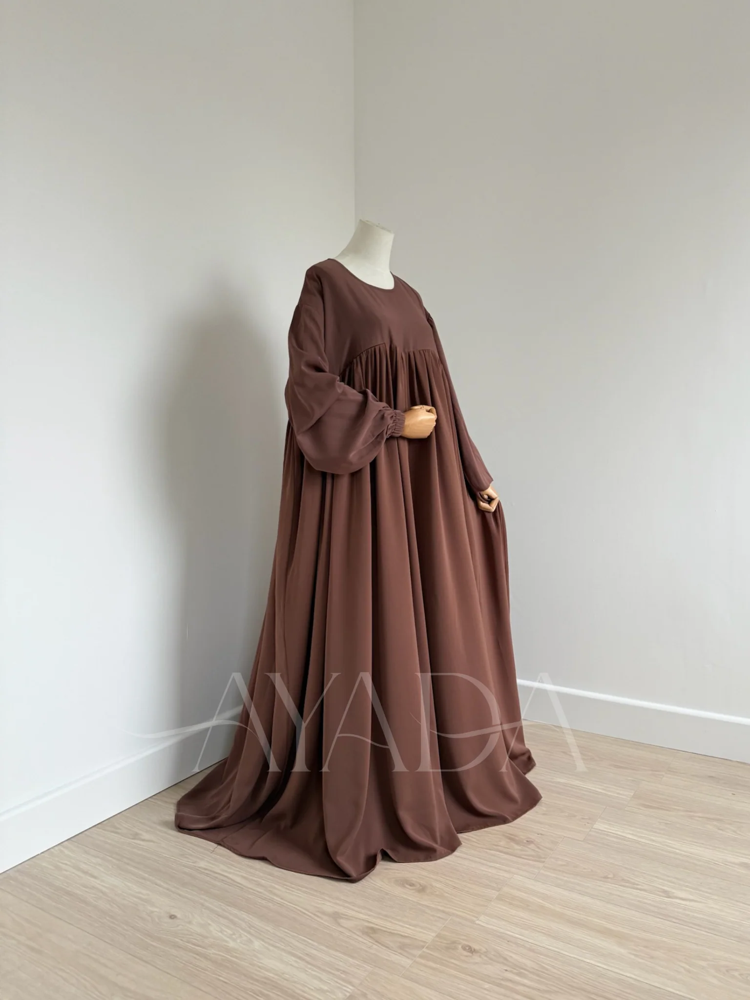 Abaya Manche Ballon Soie de medine - Image 24