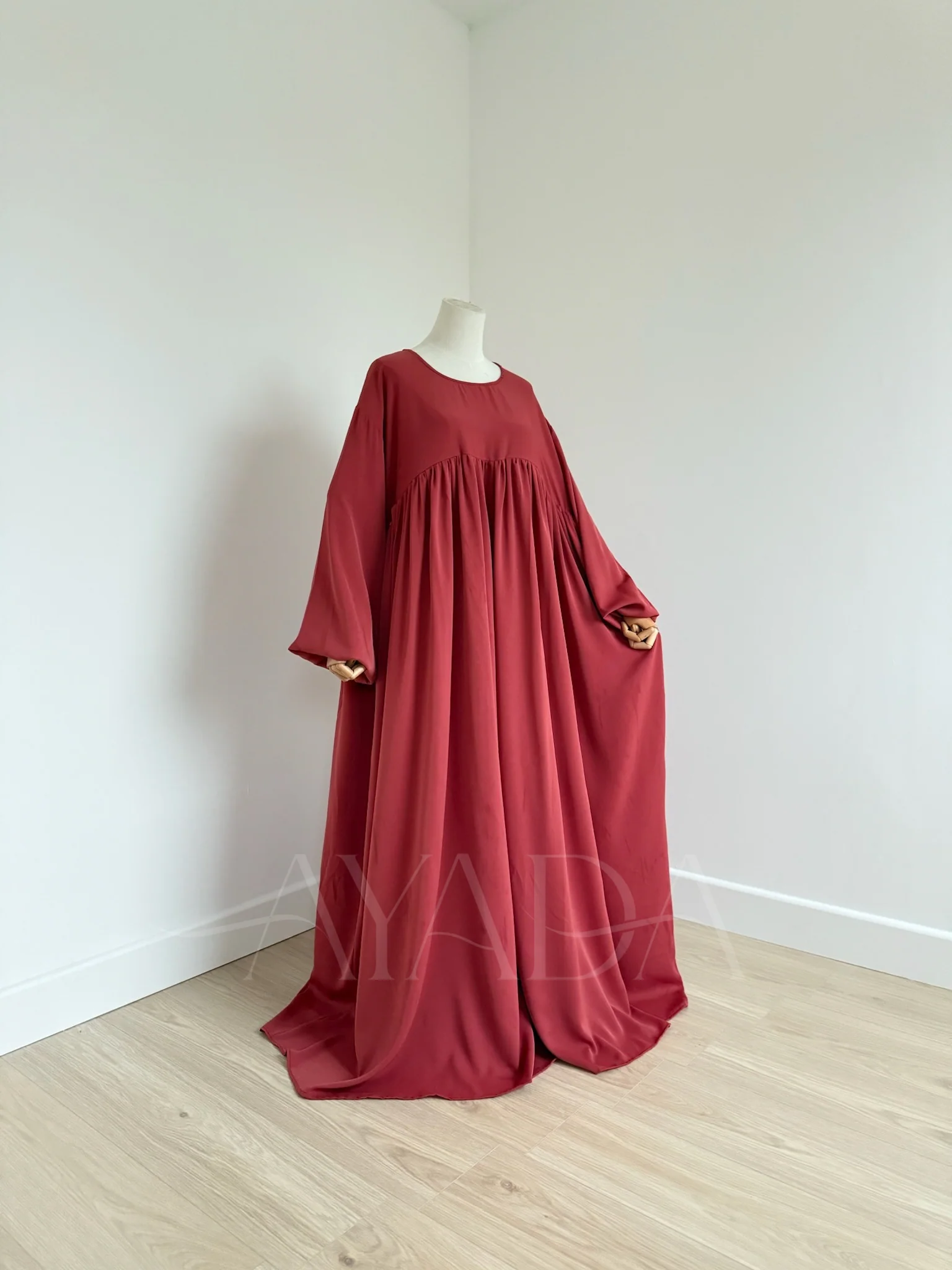 Abaya Manche Ballon Soie de medine - Image 7