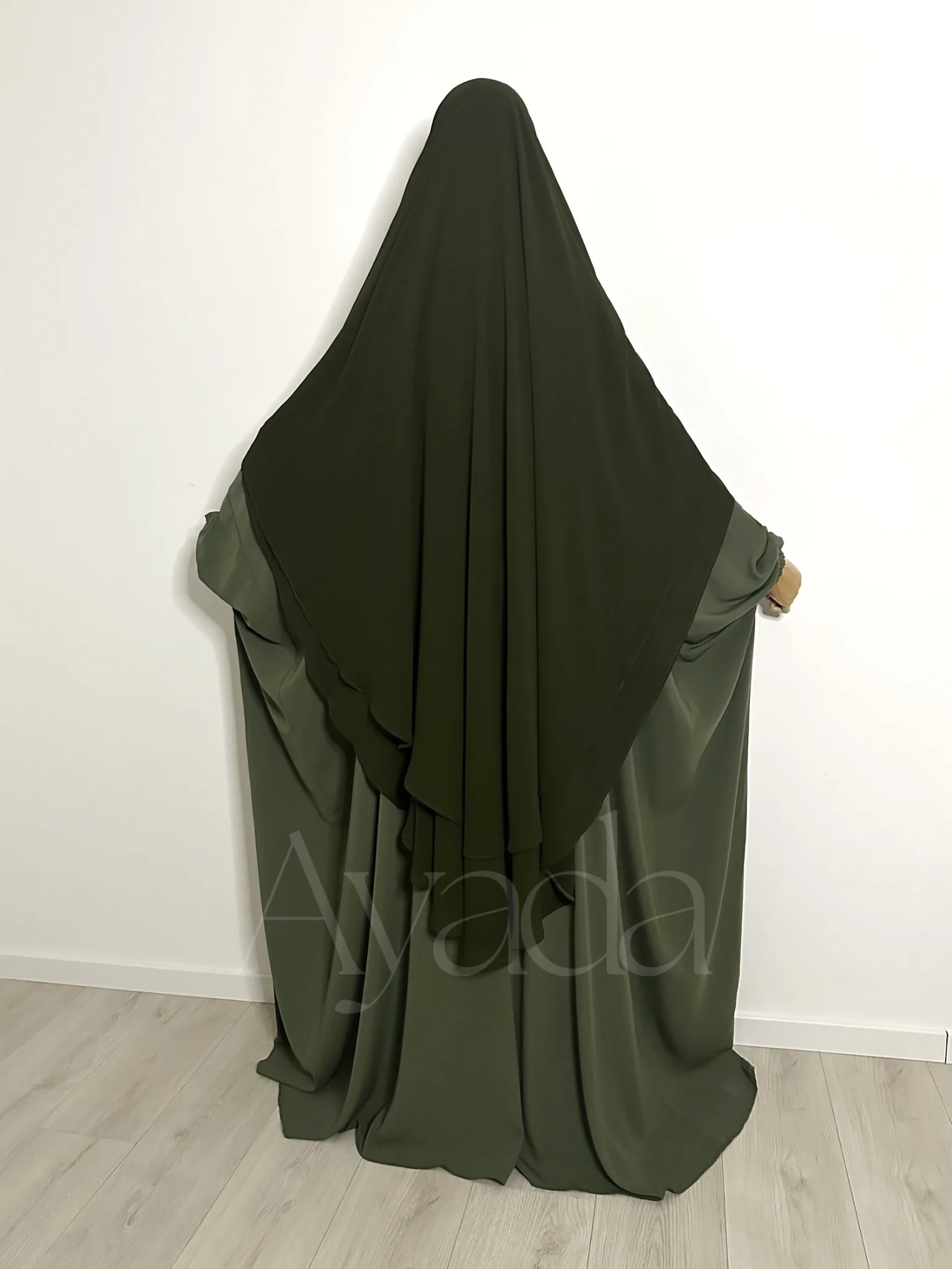 Khimar 2 voiles pointu Mousseline - Image 20