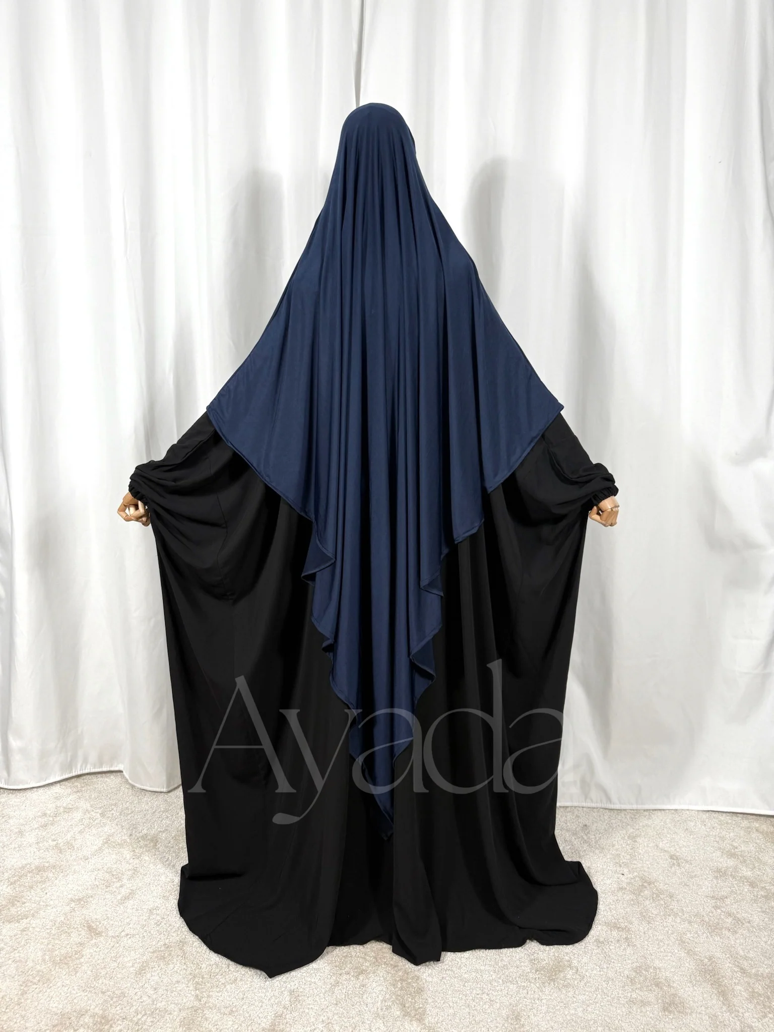 Khimar Maxi Jersey Premium Long Pointu - Image 10