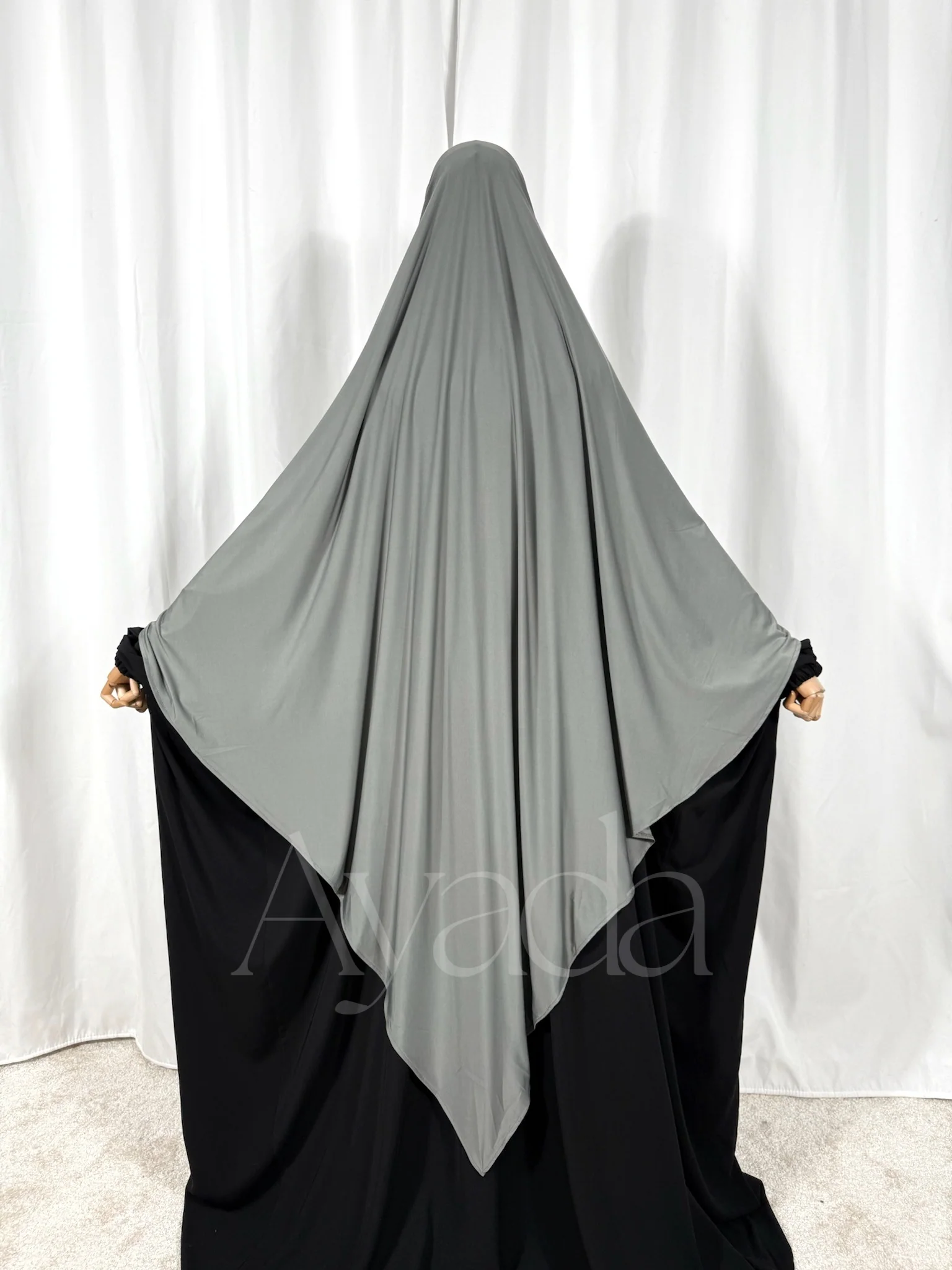 Khimar Maxi Jersey Premium Long Pointu - Image 12