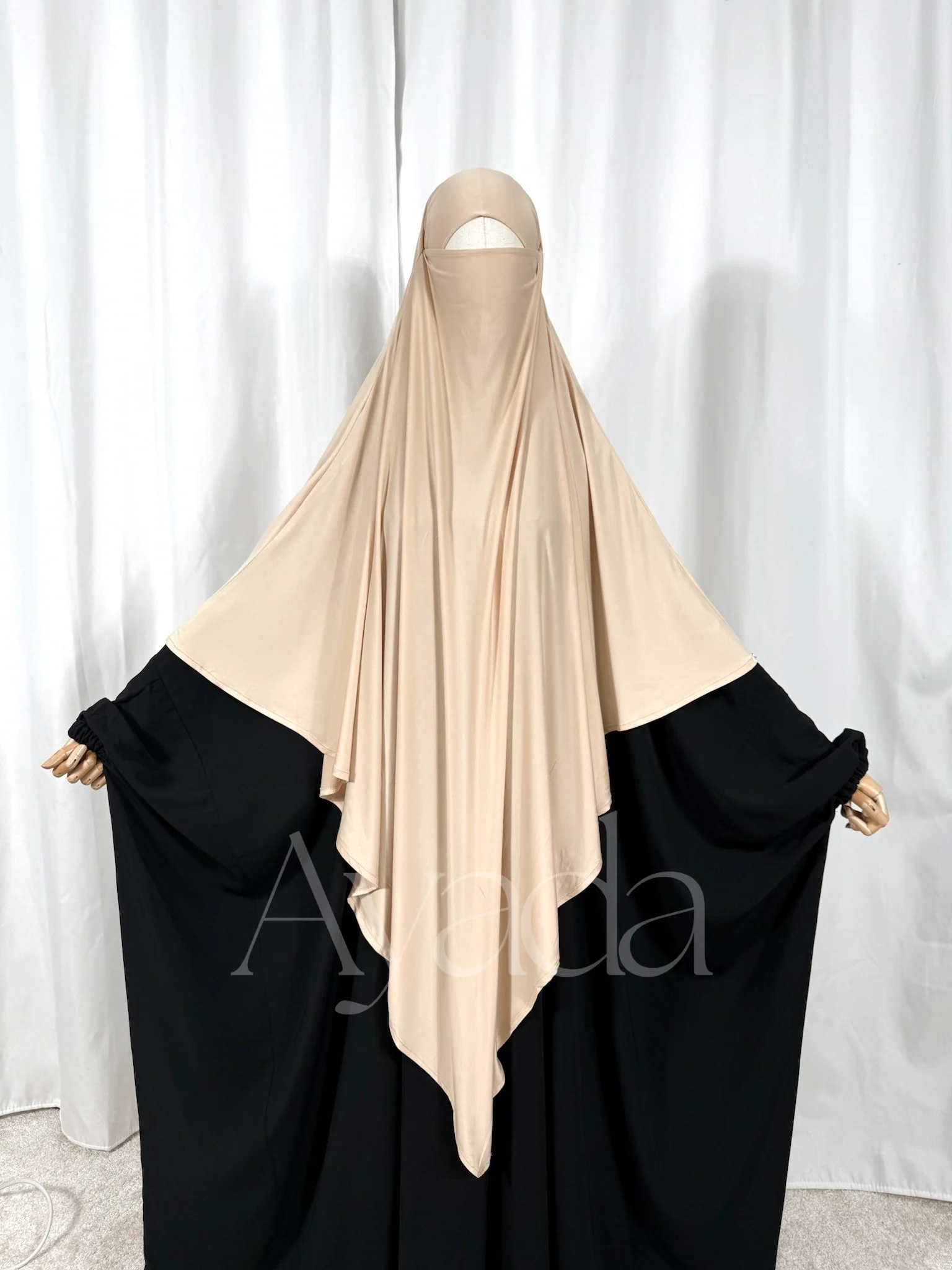 Khimar Maxi Jersey Premium Long Pointu - Image 13