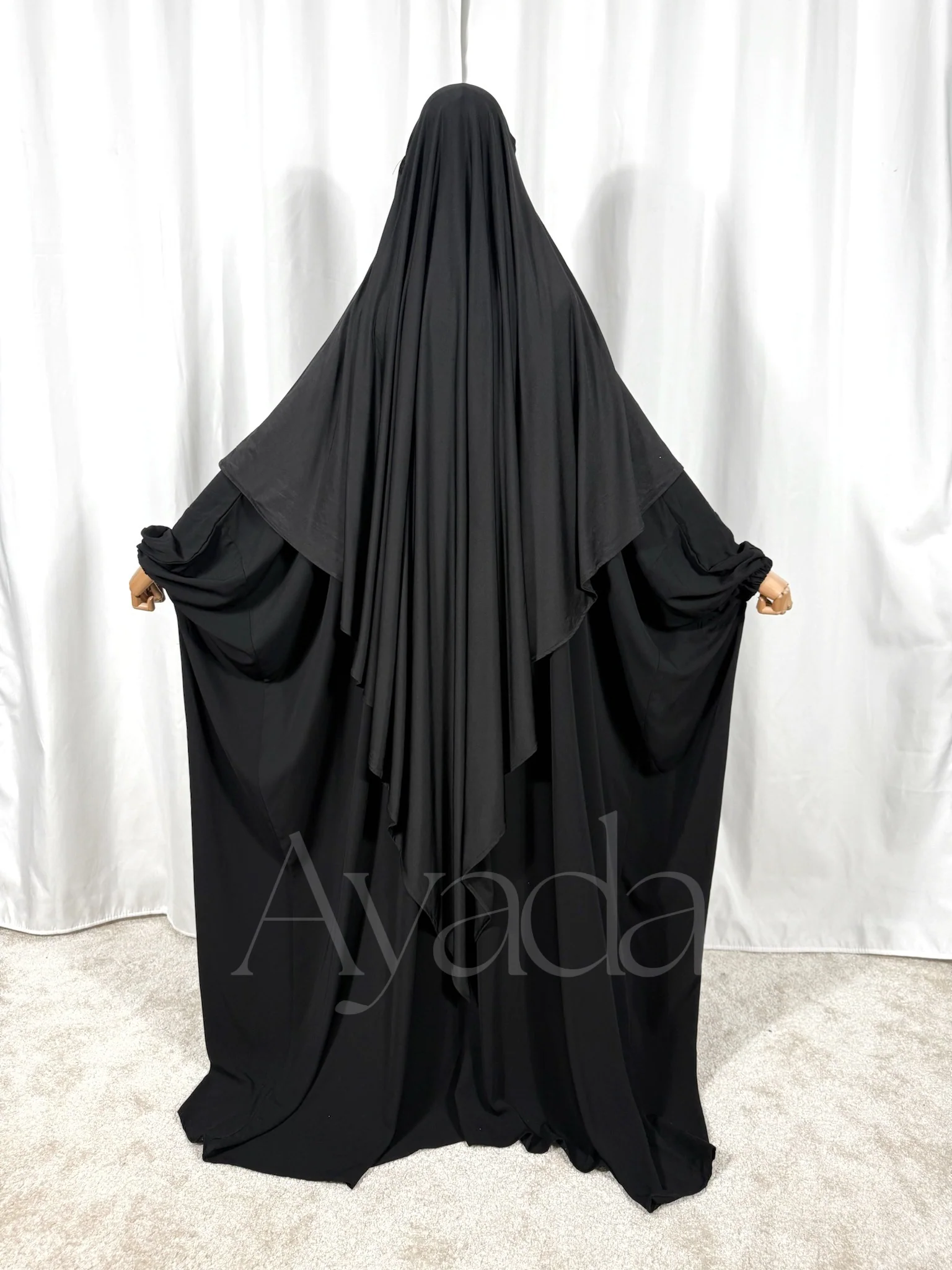 Khimar Maxi Jersey Premium Long Pointu - Image 15