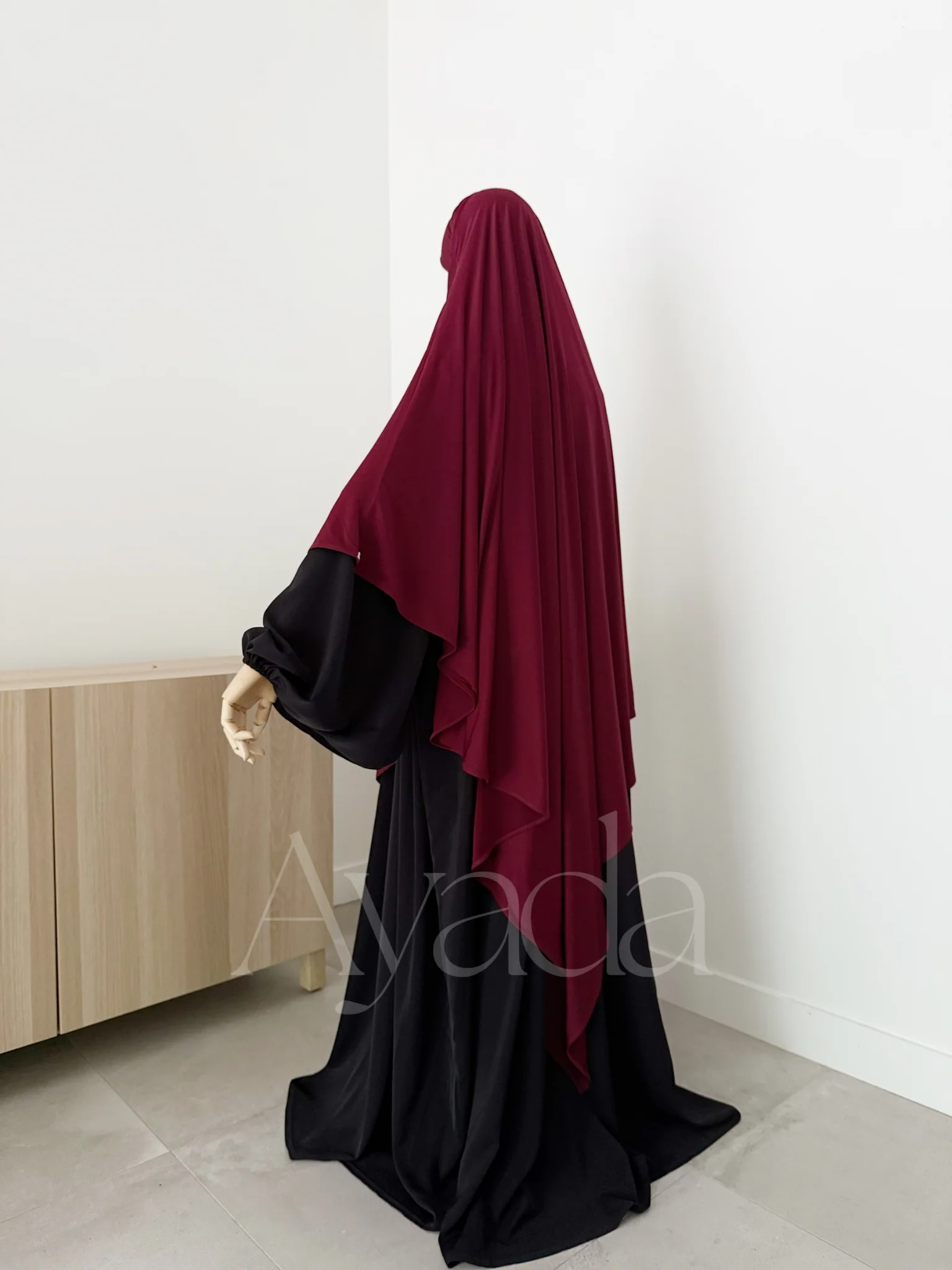 Khimar Maxi Jersey Premium Long Pointu - Image 29