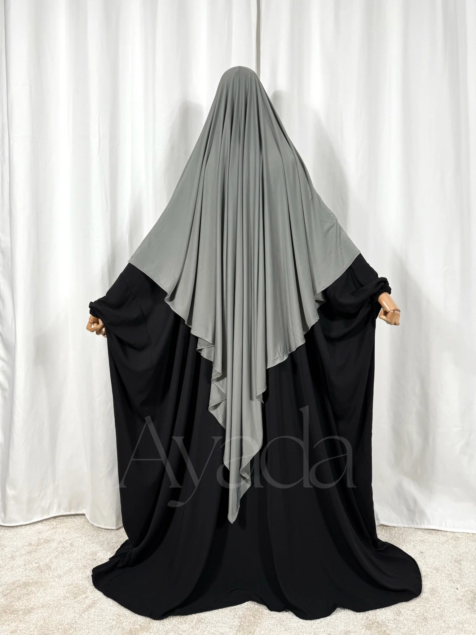Khimar Maxi Jersey Premium Long Pointu - Image 8