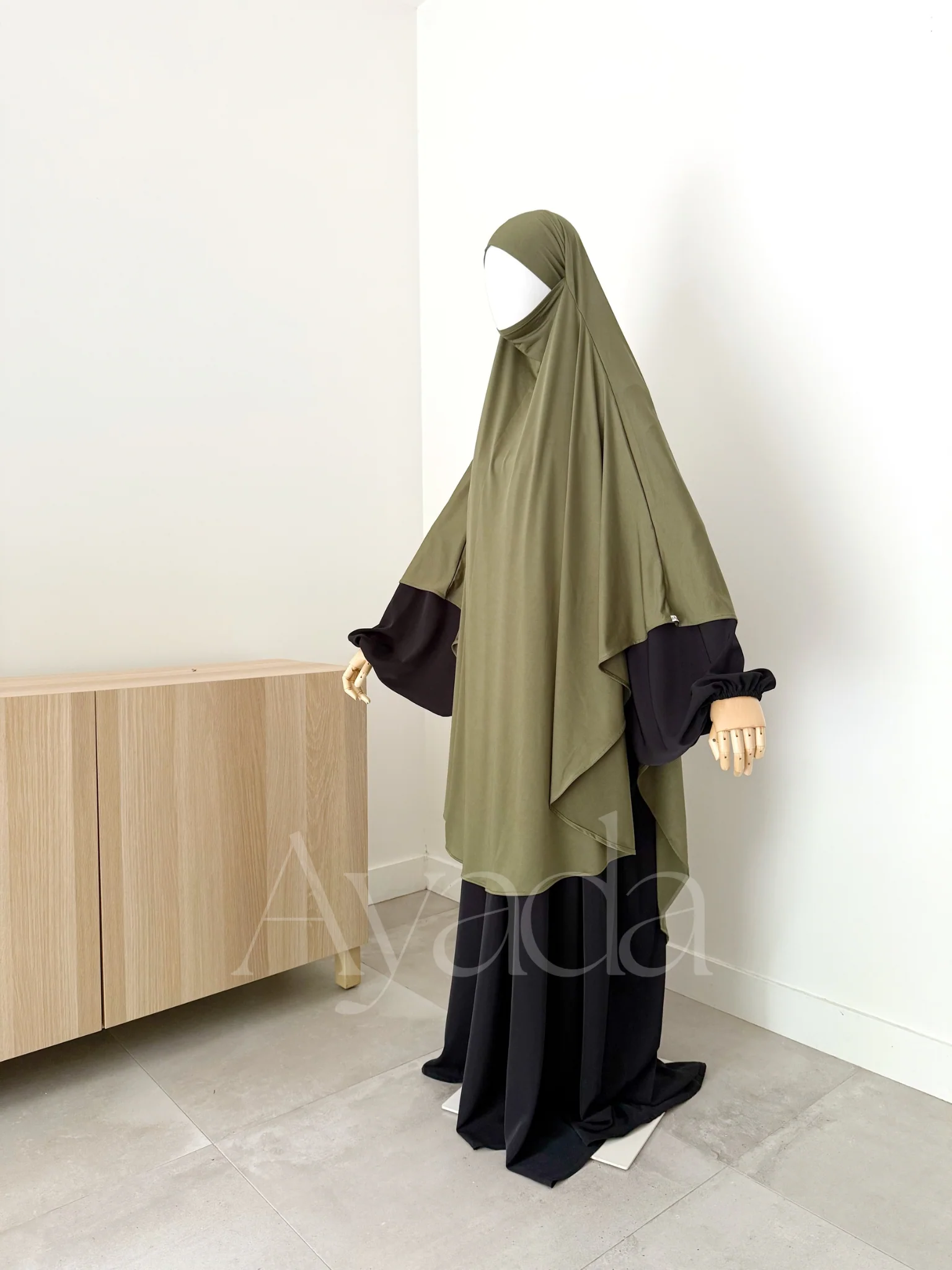 Khimar Maxi Jersey Premium Long Arrondi - Image 11