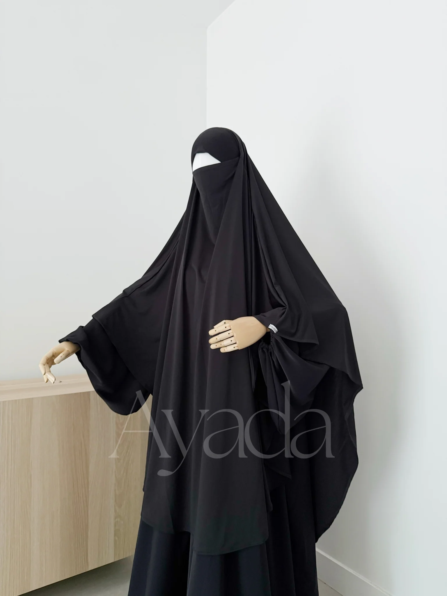 Khimar Maxi Jersey Premium Long Arrondi - Image 13