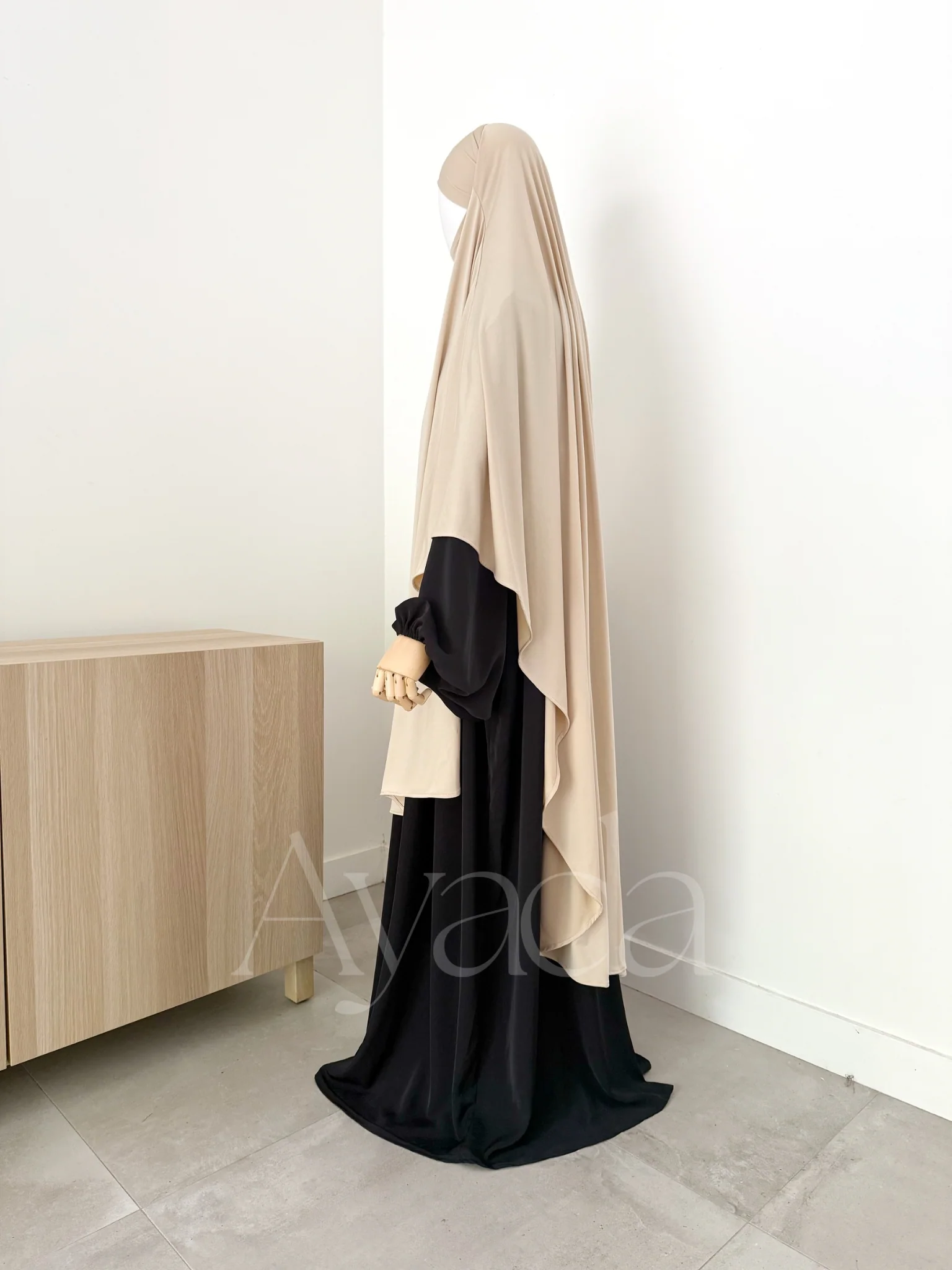 Khimar Maxi Jersey Premium Long Arrondi - Image 16