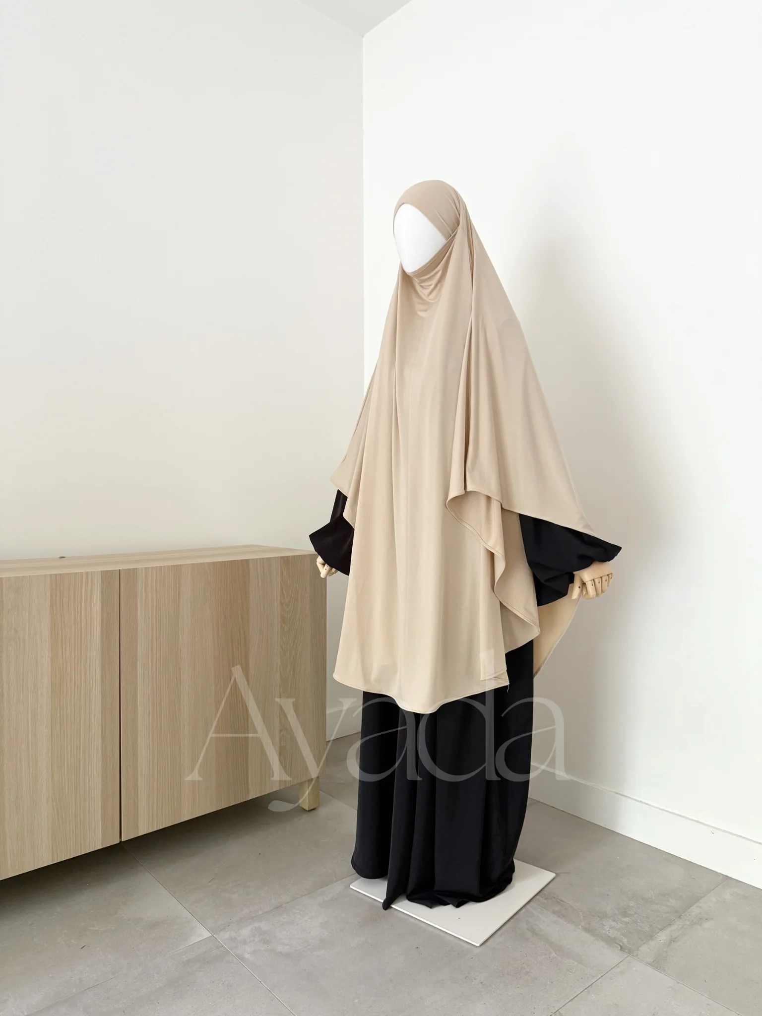 Khimar Maxi Jersey Premium Long Arrondi - Image 18