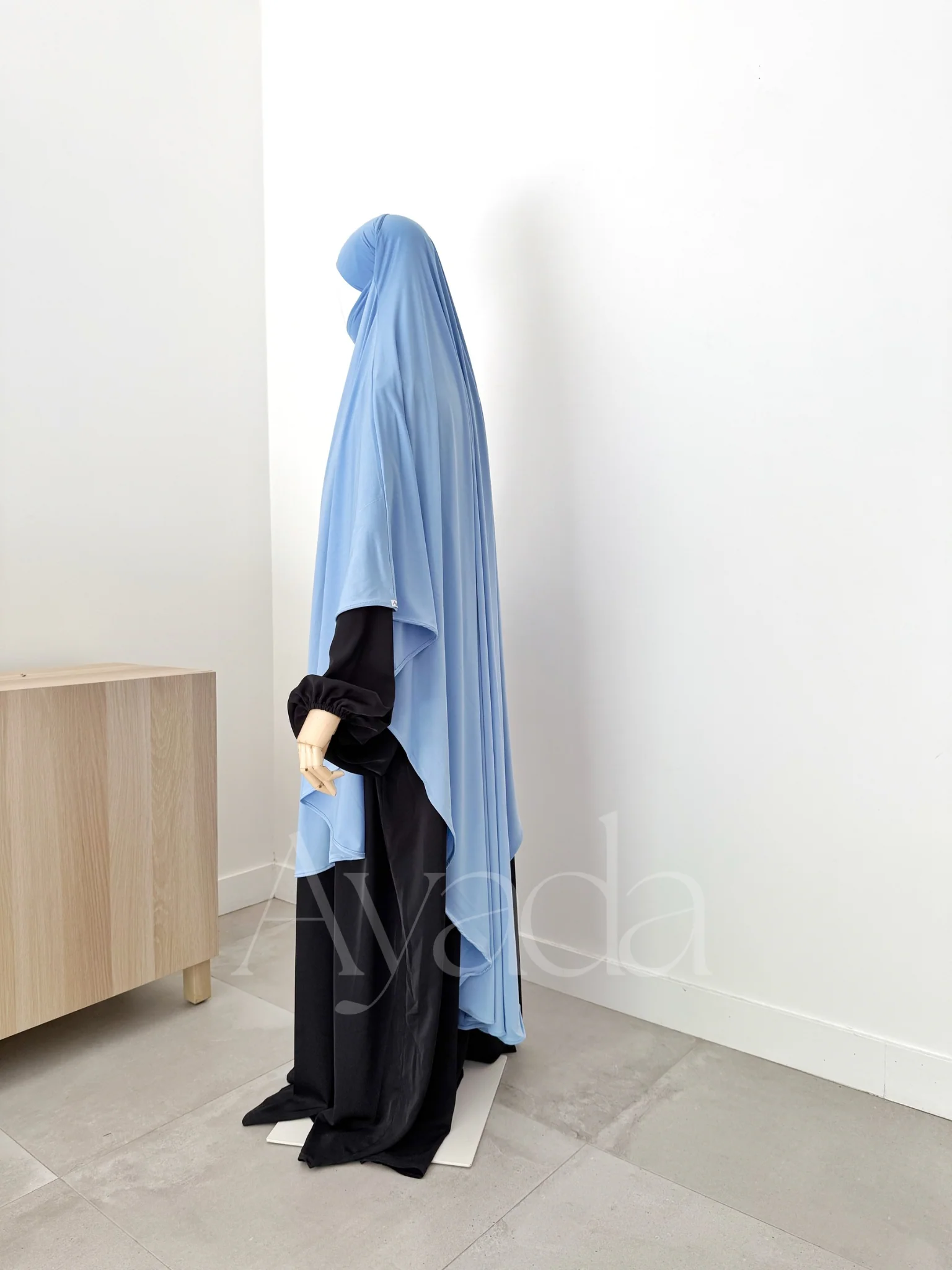 Khimar Maxi Jersey Premium Long Arrondi - Image 5