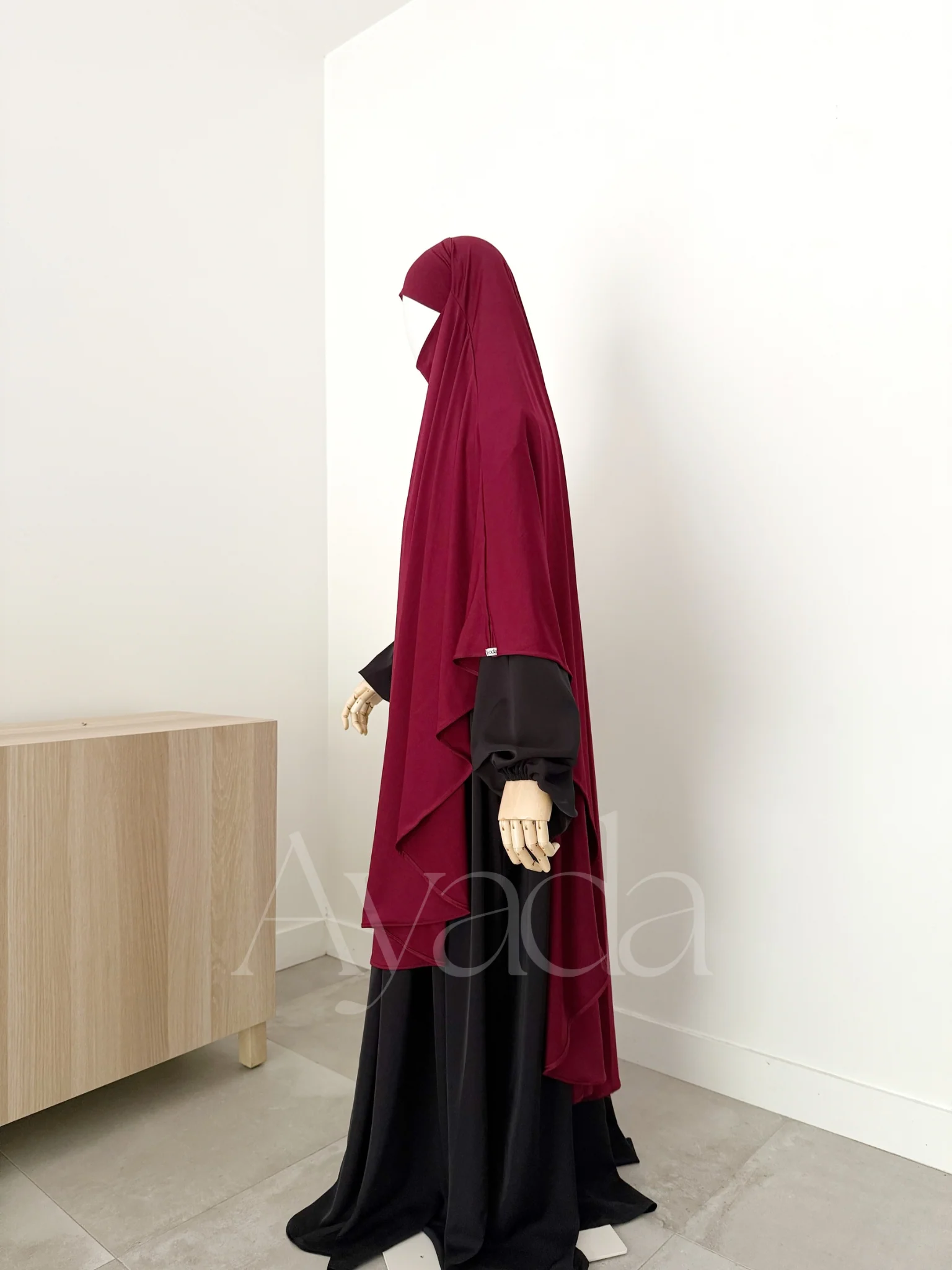 Khimar Maxi Jersey Premium Long Arrondi - Image 7