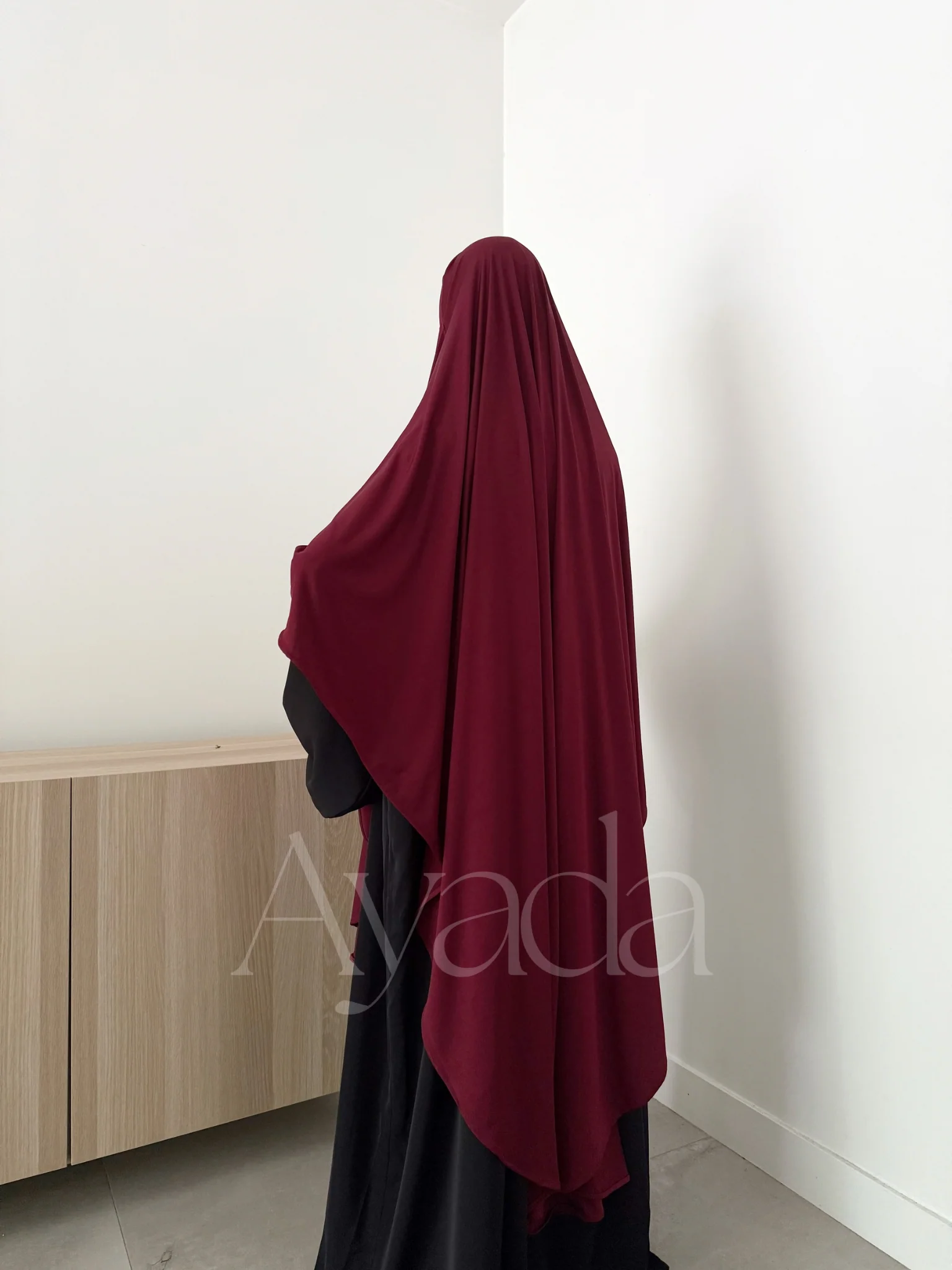 Khimar Maxi Jersey Premium Long Arrondi - Image 8