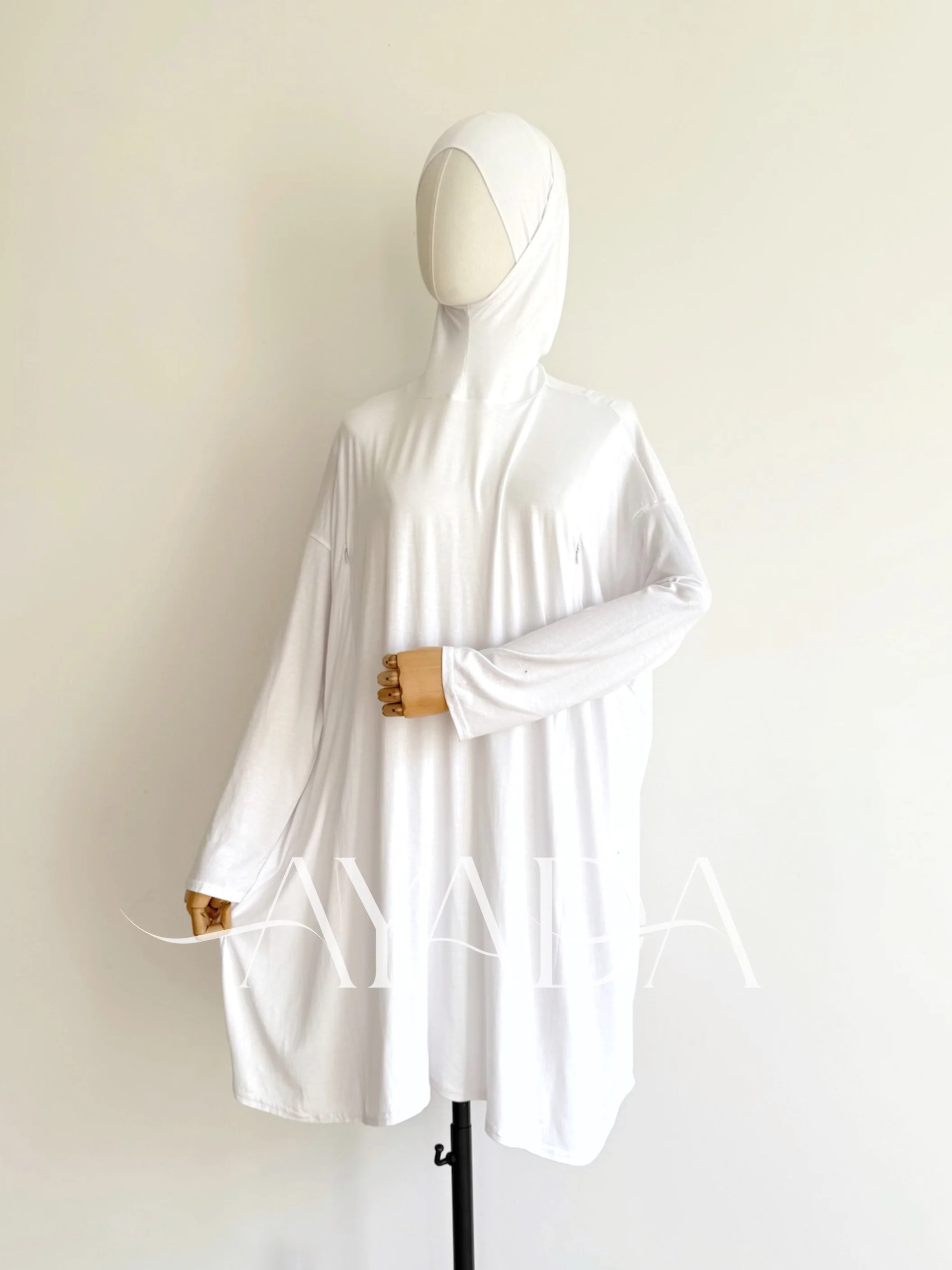 Sous pull col roulé cagoule intégrée - Image 9